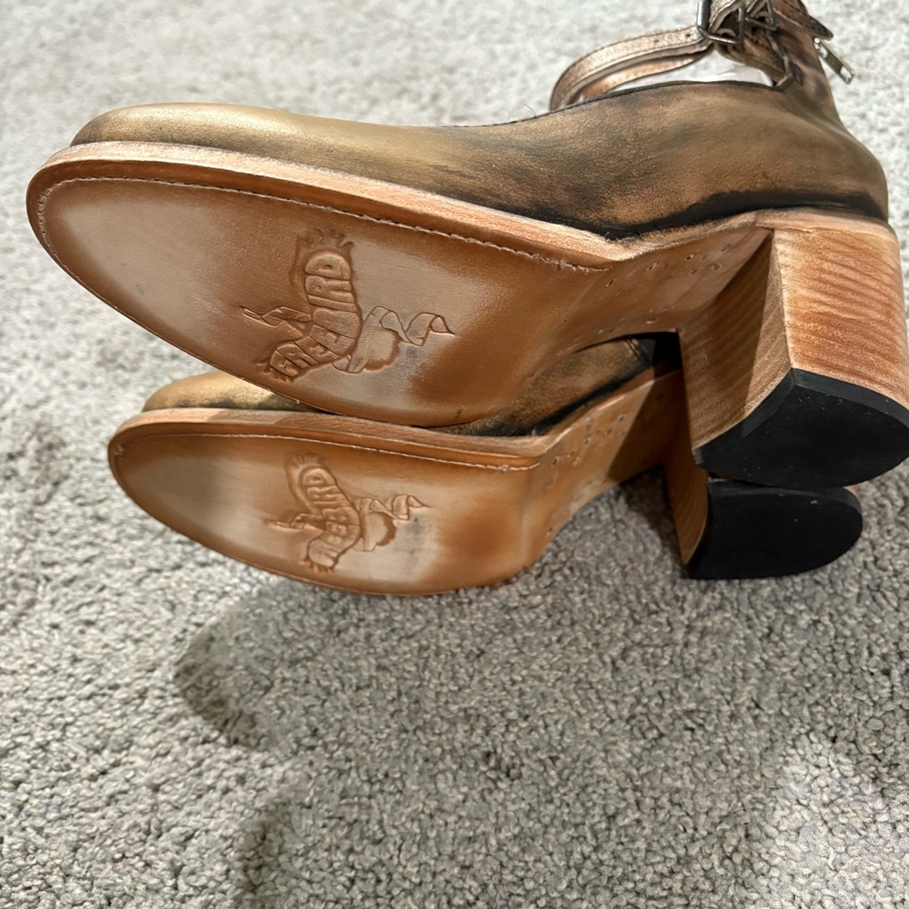 Freebird New In Box Randi Leather Buckles Shoes In Bronze Size 11 RARE Color - Picture 14 of 16